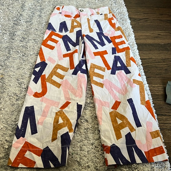 Maeve Pants - Anthropologie Maeve Colette wide legged cropped pants size 27